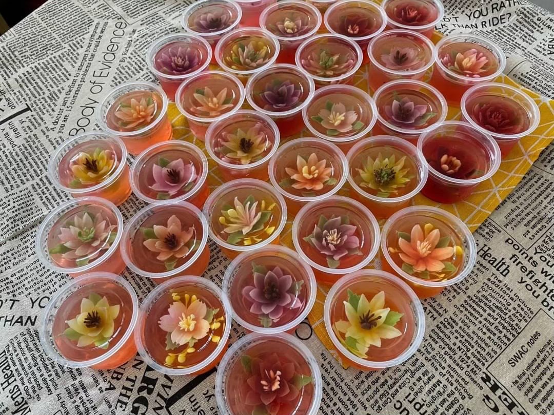 果凍花小杯——課堂與團體訂單常見的單人份果凍花